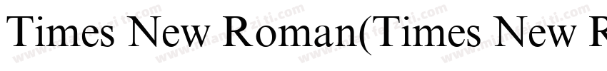 Times New Roman(Times New Roman)字体转换